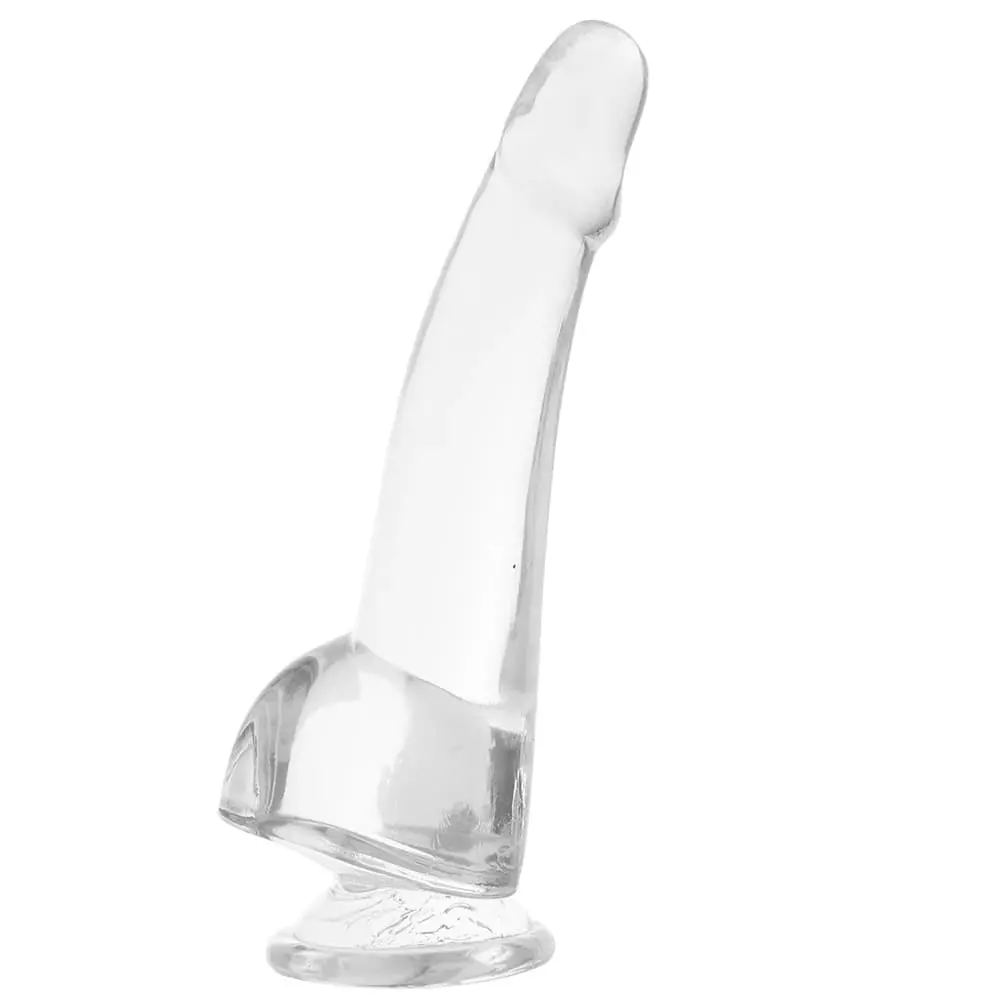 King Cock Clear 10 inch Smooth Cock with Balls In Clear